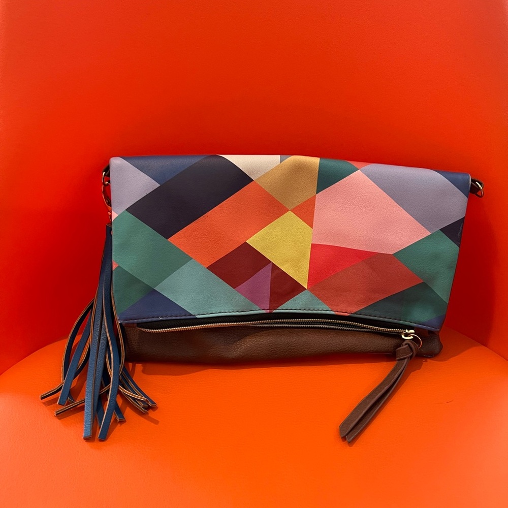 Colorful clutch.
